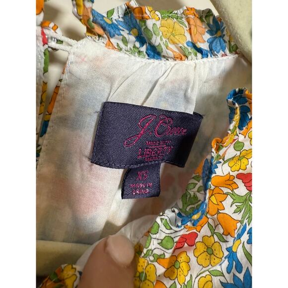 J. Crew x Liberty Fabric Tiered Midi Dress Sz. XS - Picture 3 of 5